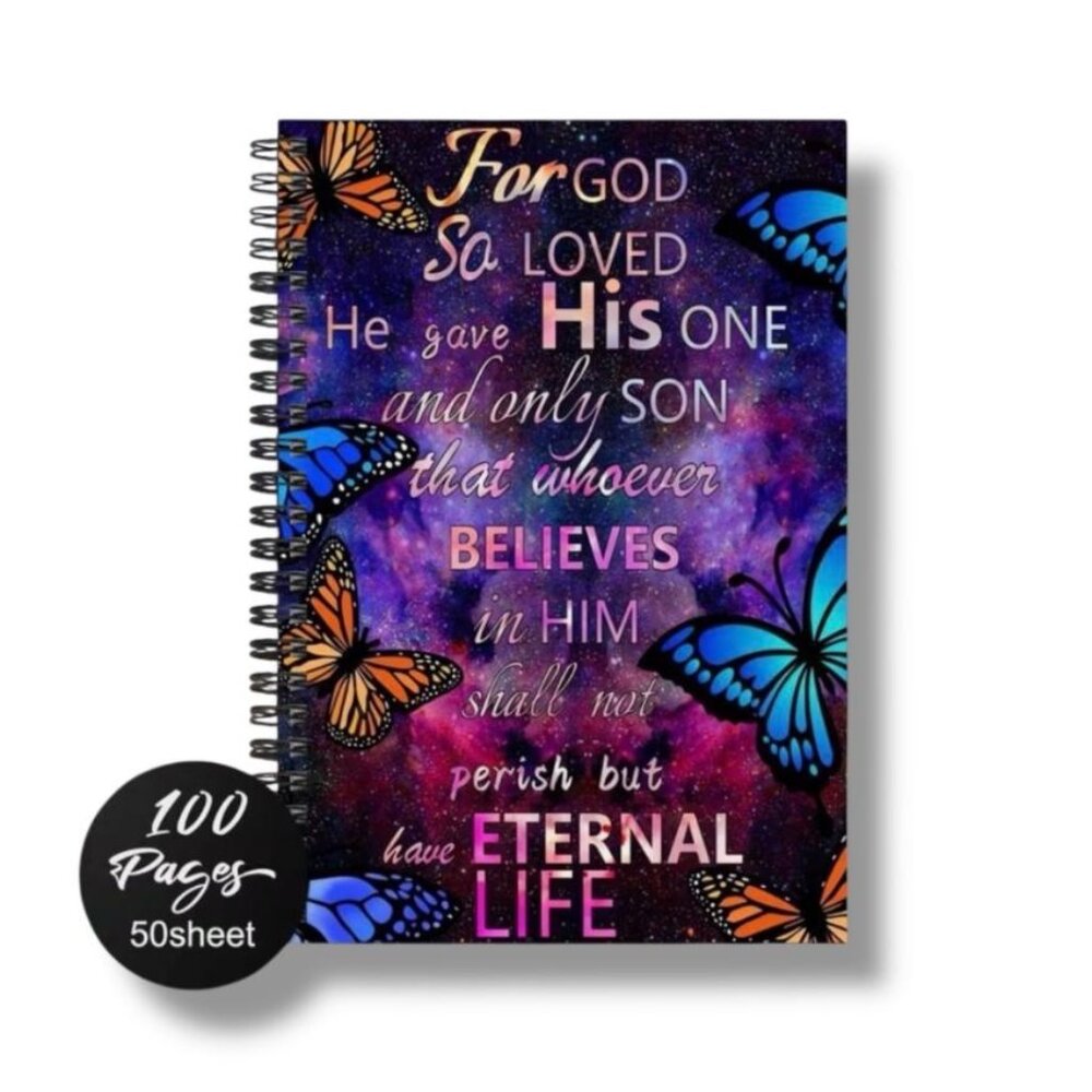 NEW - WOMENS - JOHN 3.16 - FOR GOD SO LOVED THE WORLD 100 PAGE - JOURNAL